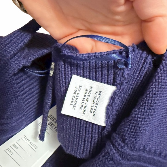 525 America NWT Women's Indigo Cotton Sweater Bralette Top size L - Picture 4 of 6